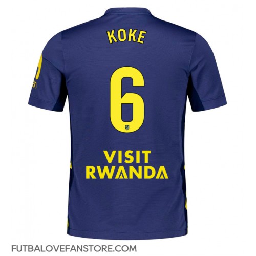 Atletico Madrid Koke #6 Vonkajší futbalový dres 2025-26 Krátky Rukáv Atletico Madrid Koke #6 Vonkajší futbalový dres 2025-26 Krátky Rukáv